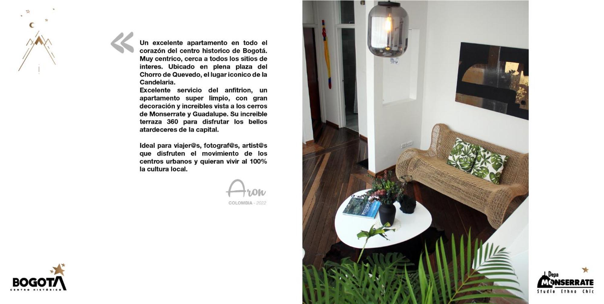 Depa Monserrate - Charming Historic Nest With Breathtaking Mountain Views - Apartaestudio Bogota Exterior photo