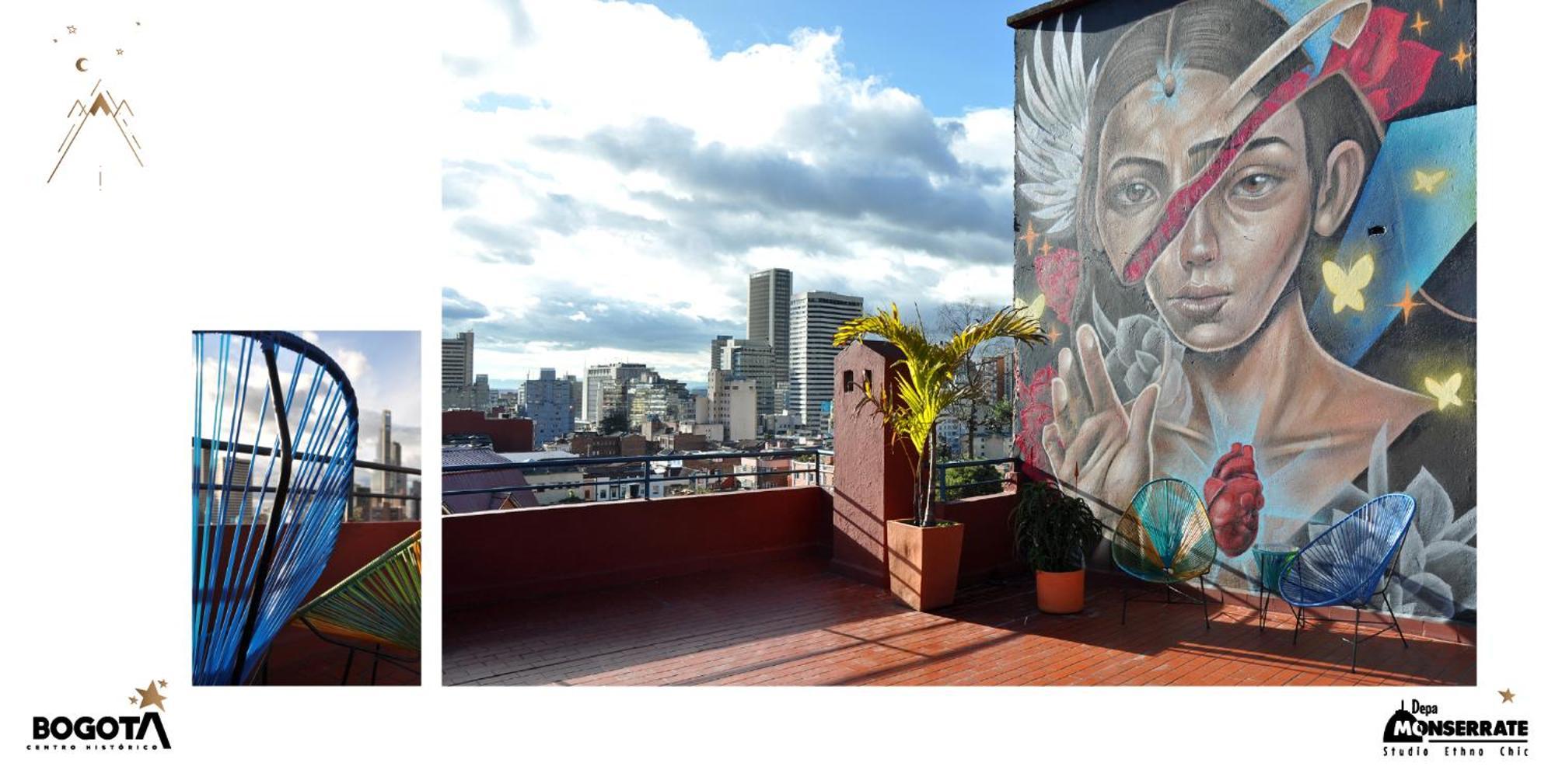 Depa Monserrate - Charming Historic Nest With Breathtaking Mountain Views - Apartaestudio Bogota Exterior photo
